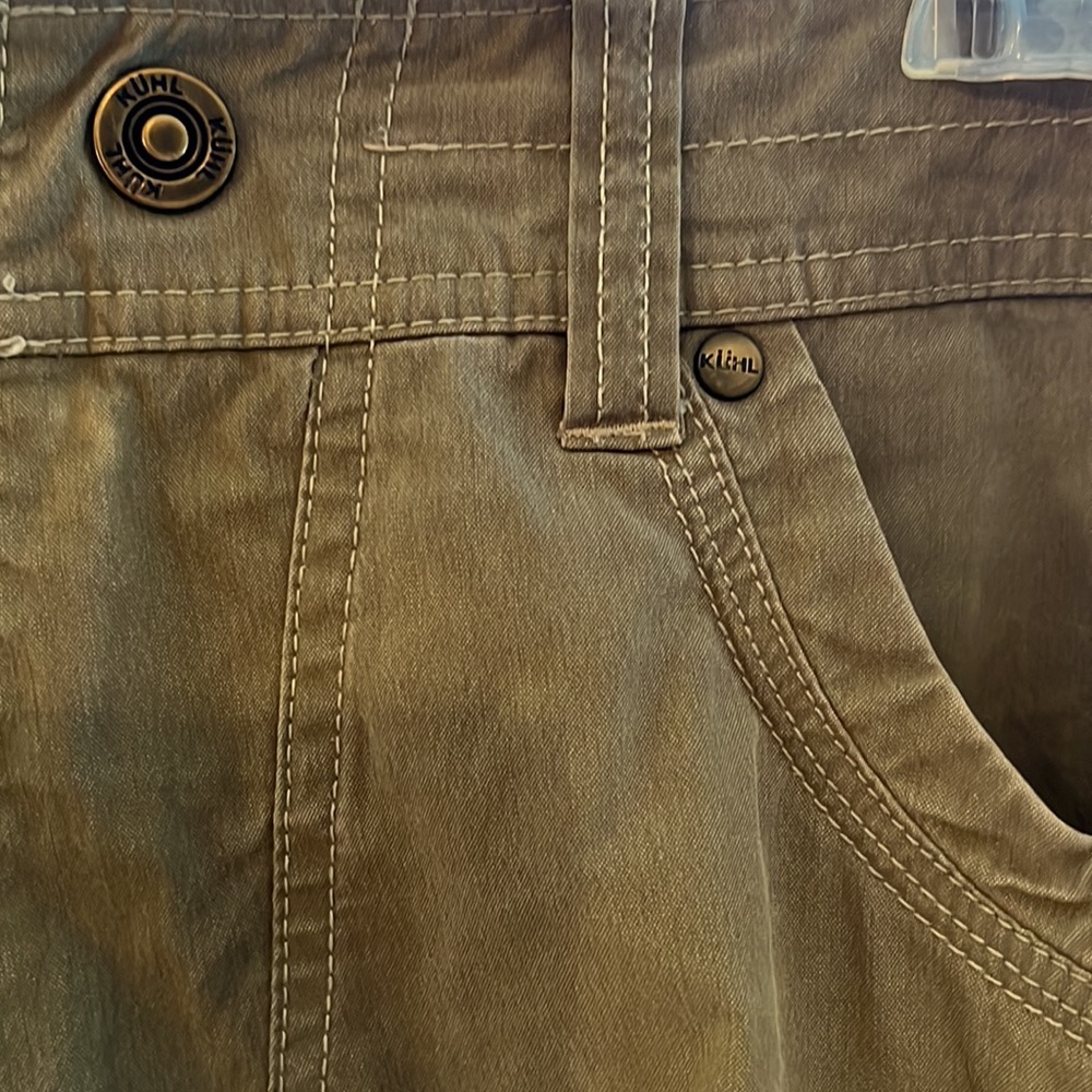 Mens Kuhl pants, Olive color, 34x32, $14